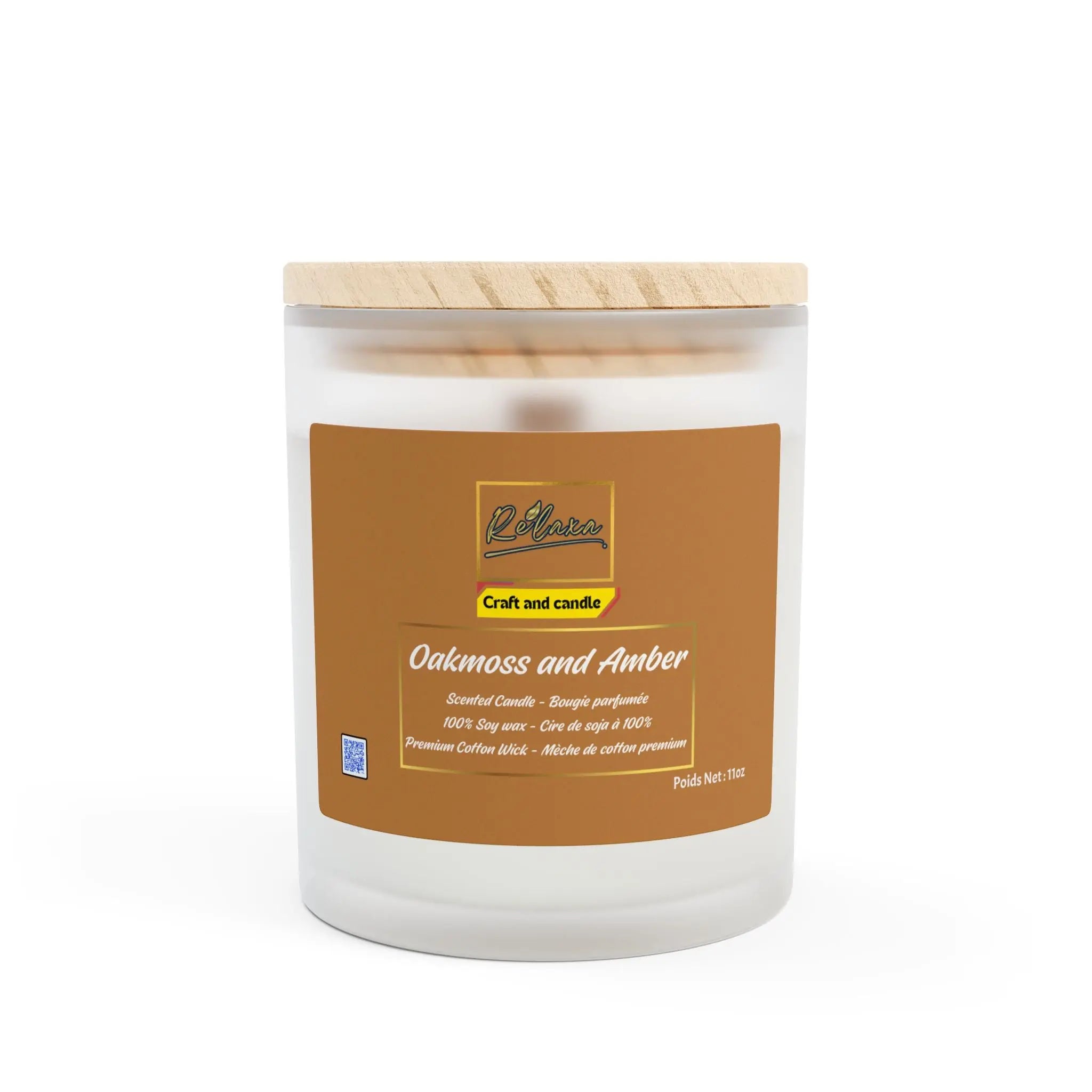 Oakmoss and Amber Scented Candle Printify