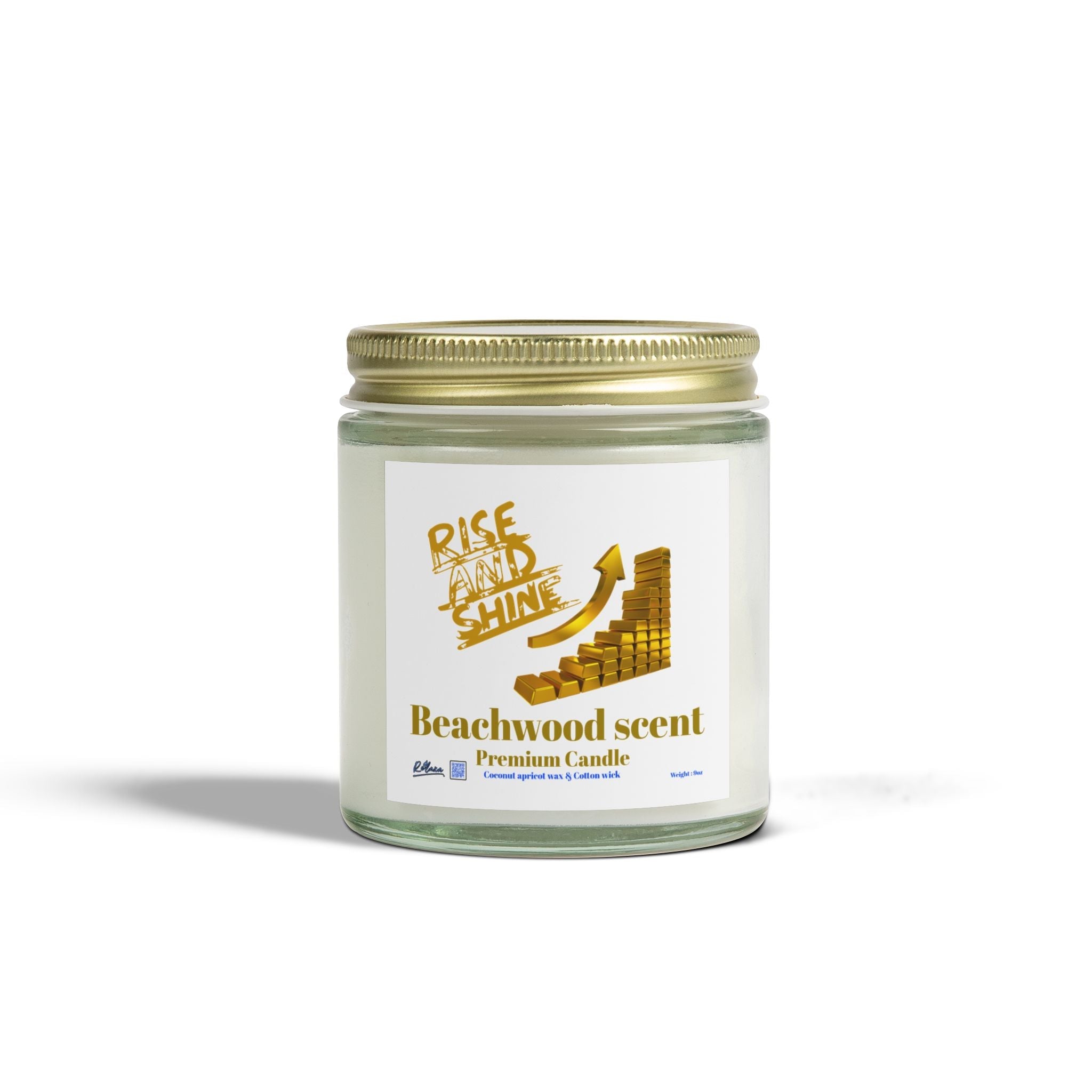 Candles, Rise and Shine Gold, Coconut Apricot Wax (4oz, 9oz) Printify